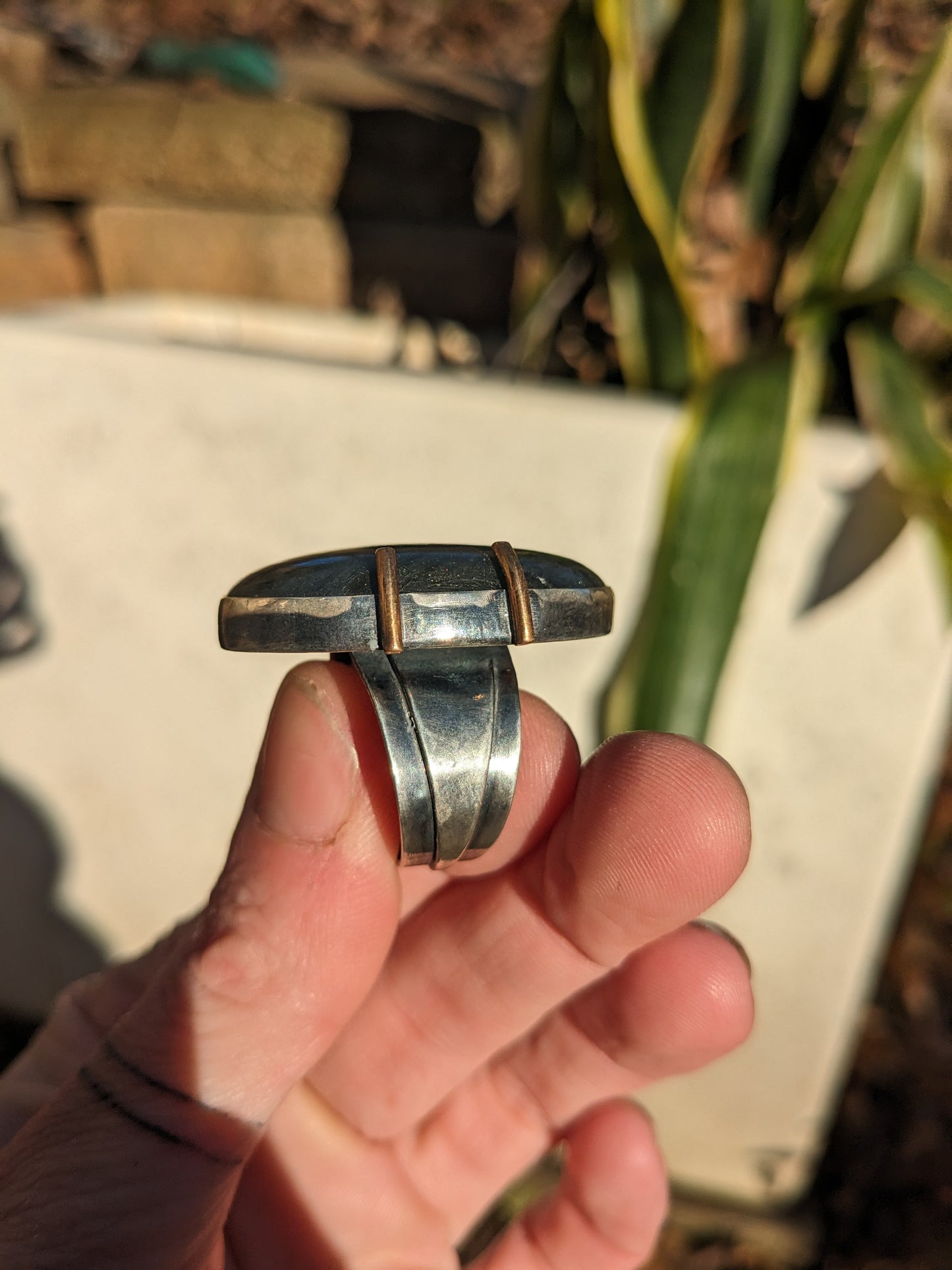 Large Labradorite ring