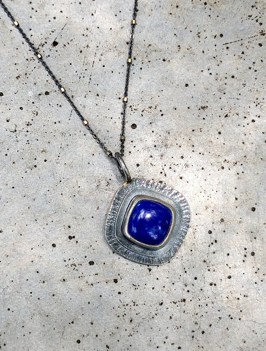 Lapis Shield Pendant