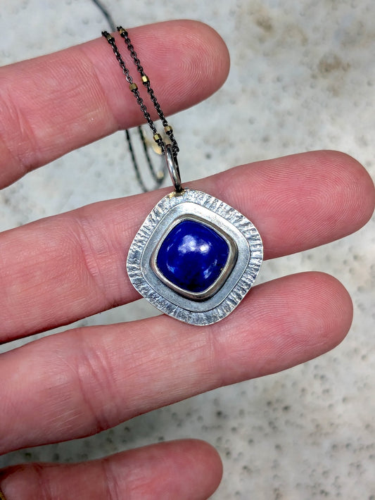 Lapis Shield Pendant