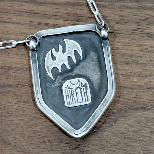 Full moon, landscape pendant