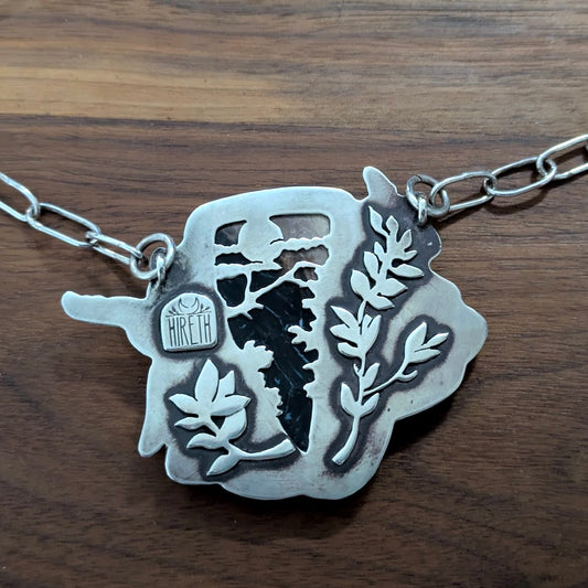 Dancing Forest Spirit Statement Necklace