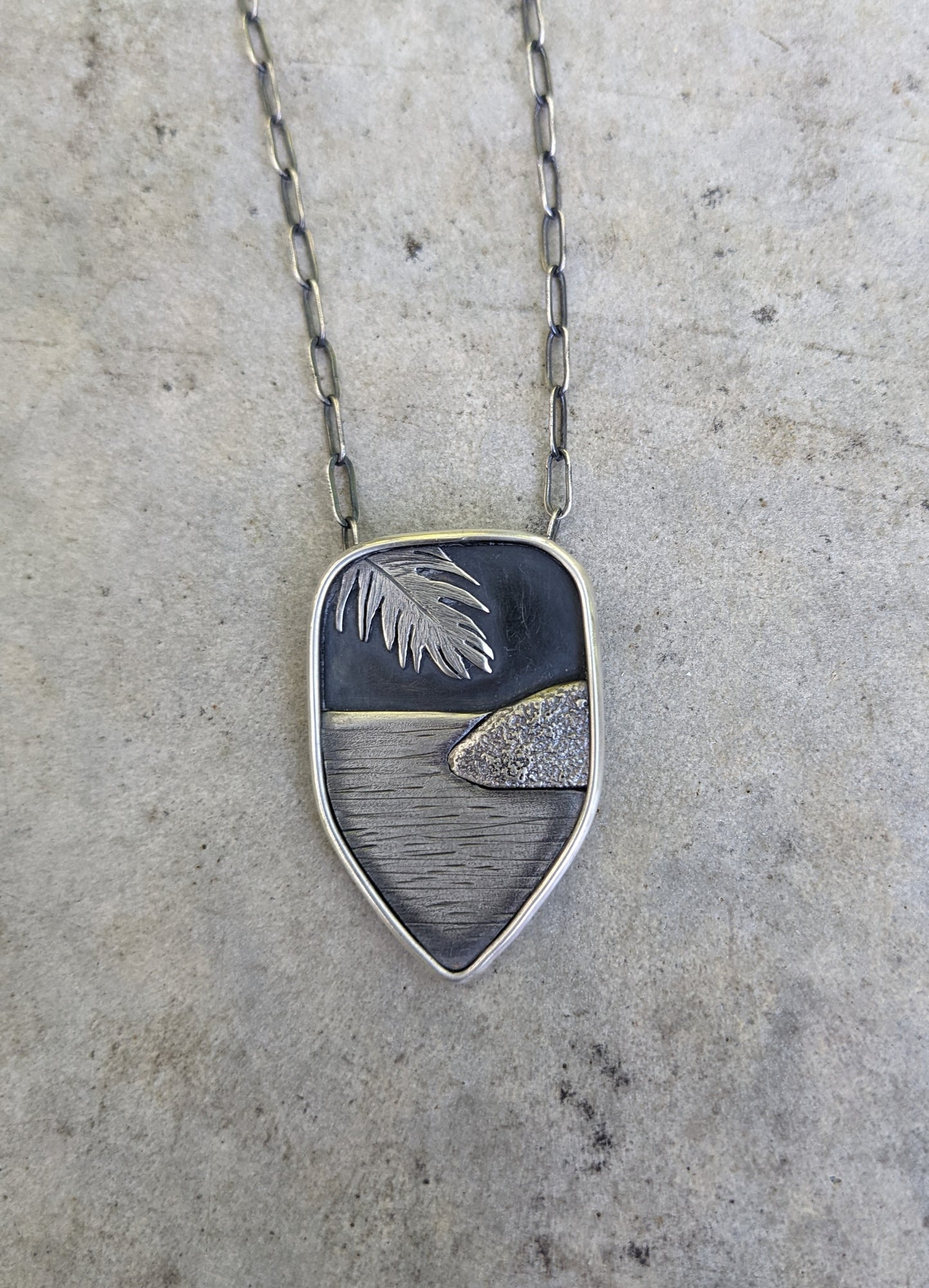 "Standing in the ocean" pendant