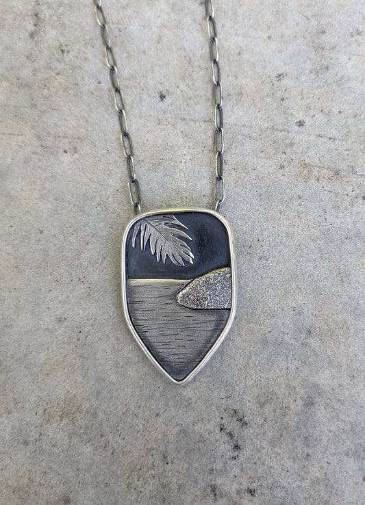 "Standing in the ocean" pendant